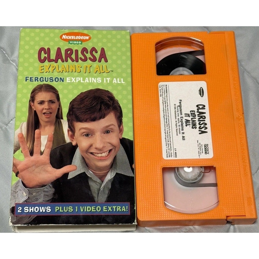 Clarissa Explains It All Ferguson Explains It All Rare Nick 1995 Orange VHS